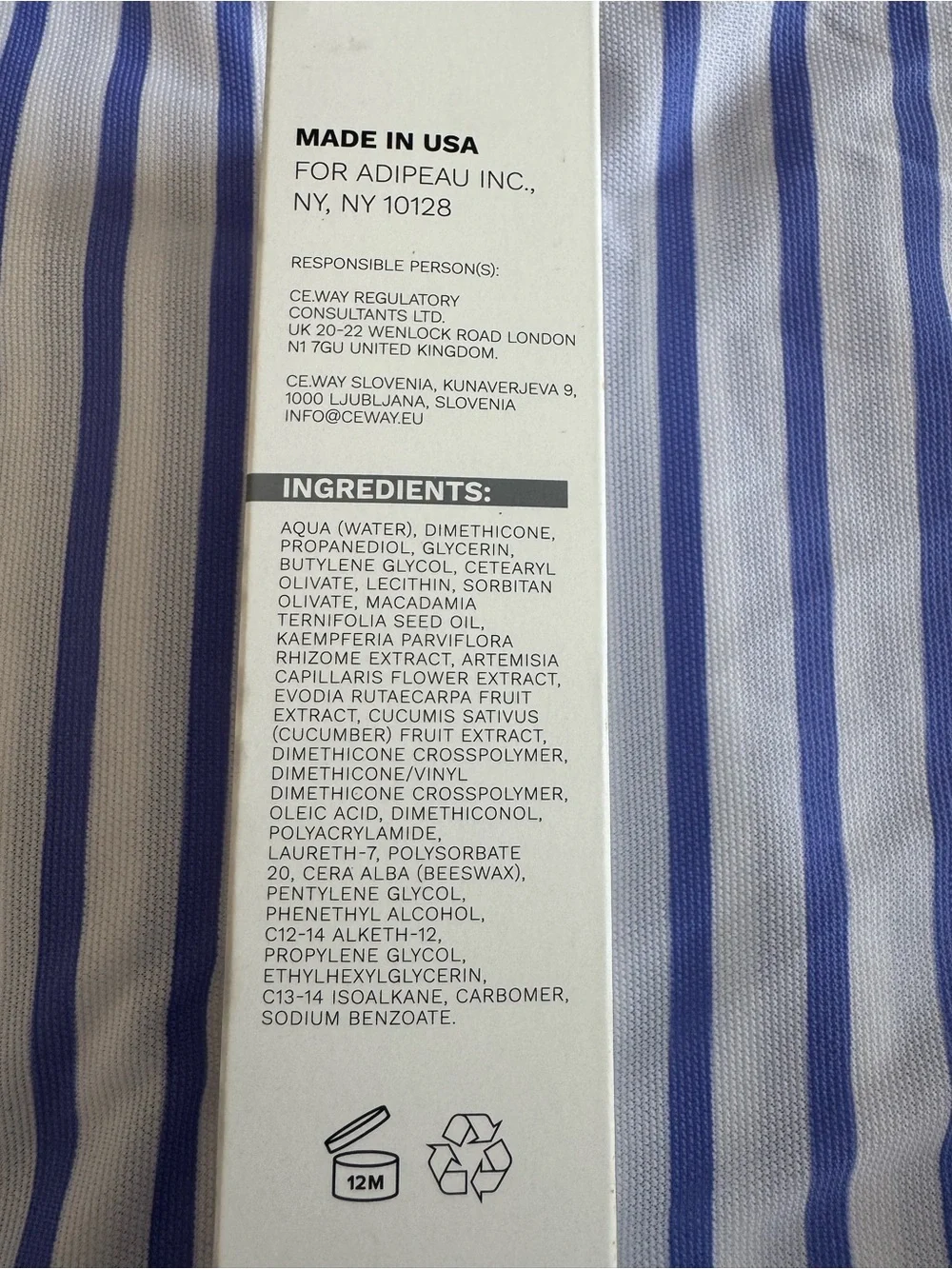 New in Box ADIPEAU Strength Gel 5.0 oz.